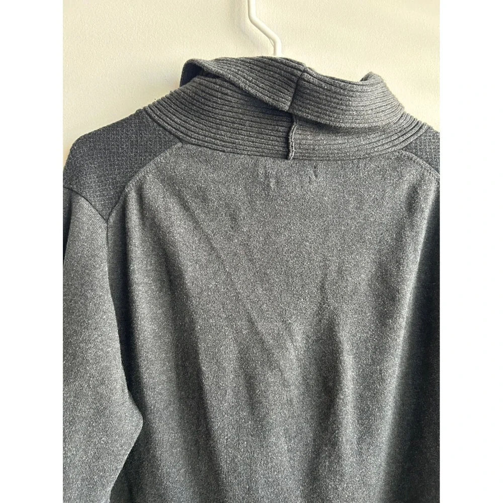 Marc Anthony Charcoal Grey Shawl Collar Sweater Mens XL